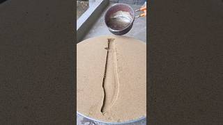 sand art skmetalcraft Sand casting metal smelting industries [upl. by Kcirtapnaes802]