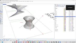 Surface Construction  Hyperboloid and Hyperboloic Paraboloid Nesting [upl. by Hcirdla]