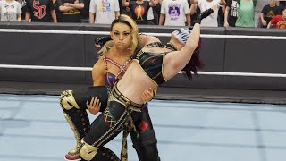 WWE 2K24 RAW THE KABUBI WARRIORS VS ZOEY AND SHAYNA FOR THE TAG TITLES [upl. by Gonagle]