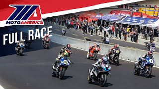 MotoAmerica Medallia Superbike Race 1 at Laguna Seca 2023 [upl. by Rheingold880]