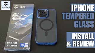 Smart Devil Tempered Glass Screen Protector Install and Review [upl. by Myke]