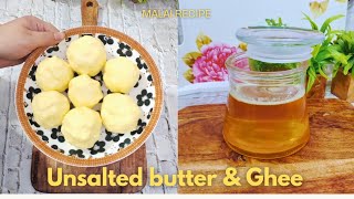 Unsalted butter amp Ghee recipeUnsalted butter at home ghee butter amp ghee recipe by Rekha Jaiswal [upl. by Ursuline135]