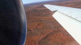 ✈ Qantas B717200 End of climb  Landing in Ayers Rock [upl. by Allimrac177]