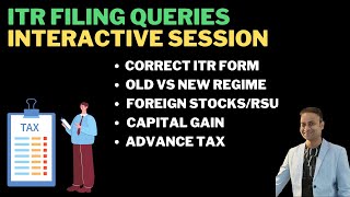 Queries related to ITR filing with foreign stocks [upl. by Eitsim]