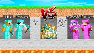 MINECRAFT pero EL PRIMERO que ENCUENTRE el TESORO GANA 😱 RETO MINECRAFT MIKELLINO vs TIMBAPTOR [upl. by Rennoc]