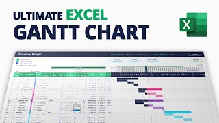 How to create Ultimate Excel Gantt Chart for Project Management with Smart Dependency Engine [upl. by Nitin177]