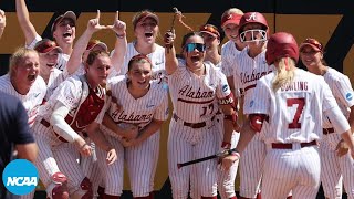 Full bottom of the 14th  Alabama walkoff in NCAA softball super regional [upl. by Rasure]