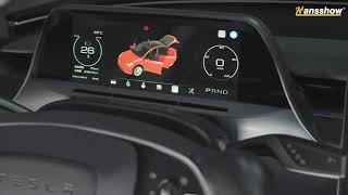 Tesla Model 3 Highland Heads Up Display 88” Instrument Cluster Dashboard Screen Hansshow [upl. by Rutan575]