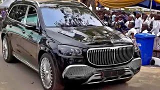 President Bio Shows Off His Brand New Mercedes Benz Maybach At The BO School Celebration [upl. by Mcclees]