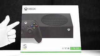 The New Xbox Console Unboxing Series S Carbon Black  Gameplay [upl. by Gainer]