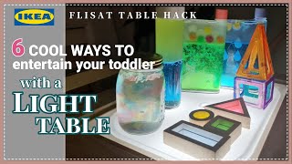 How to make a DIY Light Table for kids  6 Sensory activities on light table for toddler [upl. by Aierdna]