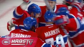 Galchenyuk redirige le tir de Subban derrière Carter Hutton  Galchenyuk redirects puck past Hutton [upl. by Rodman]