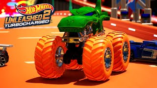 Hot Wheels Unleashed 2  Monster Trucks In Dinosaur Catcher [upl. by Edwin290]