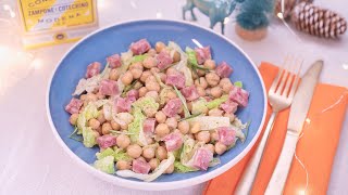 sempreunafesta  Ricetta insalata di Cotechino Modena IGP ceci e verza [upl. by Sibylla]