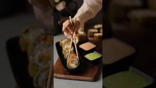 Fired Sushi Rolls Cream Cheese and Crab sticks FriedSushiRolls cooking recipe shortsrecipe [upl. by Mcmath]