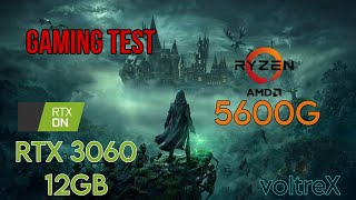 Hogwarts Legacy Test on  RTX 3060 12 GB  AMD RYZEN 5 5600G  Medium settings [upl. by Weatherby]