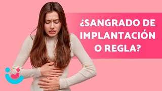 DIFERENCIAS entre el SANGRADO de IMPLANTACIÓN y la REGLA 🩸🤰🏻 [upl. by Auhesoj]