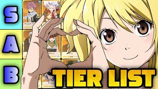 NEW GENERAL INVESTMENT TIER LIST  Fairy Tail Fierce Fight [upl. by Aihsek]