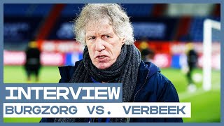 Verbeek foetert laatkomer Burgzorg uit  quotWat een koekenbakkerquot  Interview  Eredivisie [upl. by Wehtta]