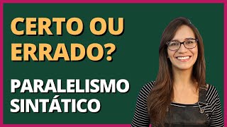 VAMOS TREINAR Questão sobre PARALELISMO SINTÁTICO  Português com Letícia [upl. by Arev]