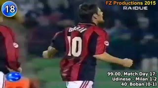 Zvonimir Boban  23 goals in Serie A Bari Milan 19912001 [upl. by Bowles]