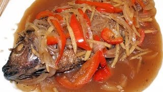 PICKLED TILAPIA Escabeche [upl. by Lehcar879]