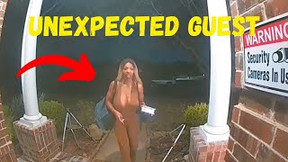 Can You Give Me A Place To Stay Unexpected Guest And Porch Pirates Caught on Ring Doorbell [upl. by Oderfliw]