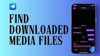 How to Find Downloaded Media files on Telegram App [upl. by Aienahs162]