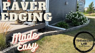 DIY Landscape Paver Edging Installation  StepbyStep Guide [upl. by Anirrok656]