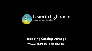 Repairing a Damaged Lightroom Catalog [upl. by Arednaxela]