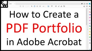 How to Create a PDF Portfolio in Adobe Acrobat [upl. by Ibok]