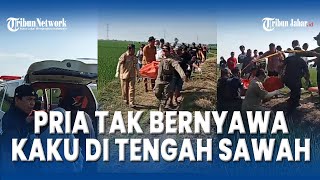 Pria Paruh Baya Ditemukan tak Bernyawa di Pematang Sawah Korban Merupakan Warga Pamanukan [upl. by Gabrielle670]