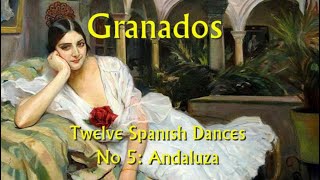 Granados  Twelve Spanish Dances  No 5 Andaluza [upl. by Aonian416]