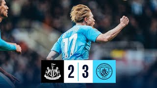 HIGHLIGHTS BOBB THE HERO AS CITY PRODUCE LASTGASP WIN  Newcastle 23 Man City  Premier League [upl. by Barbie]