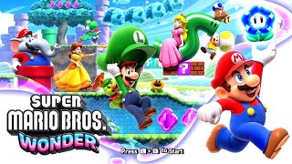 Super Mario Bros Wonder  Full Game 100 Walkthrough [upl. by Aynatal851]