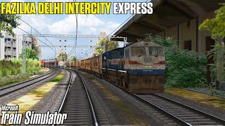 WDP4D Action 14508 Fazilka Delhi Intercity Express LIVE Indian Railways Journey on MSTSOPENRAILS [upl. by Aicelf]