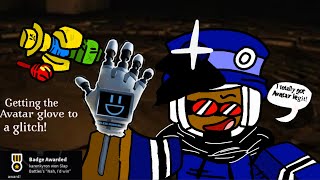 Getting The Avatar Glove To a glitch Nah I’d win Badge Roblox Slap Battles [upl. by Airan]