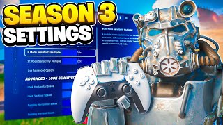 NEW Best Season 3 Controller Settings  Sensitivity PS4PS5XboxPC [upl. by Haliled]