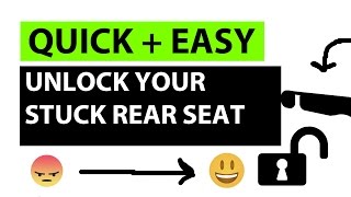 How to Unlock Your Stuck Rear Seat in Seconds [upl. by Mirabella]