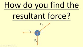 119 How to find the resultant force [upl. by Nivek729]