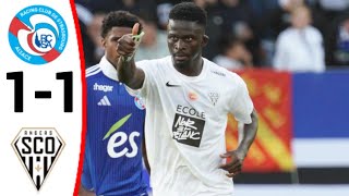 Strasbourg vs Angers 11 Bamba Dieng Goal All Goals and Extended Highlights [upl. by Gere734]