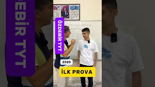 ÖZDEBİR 2025 TYT İLK PROVA [upl. by Hoem]