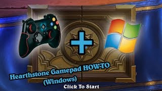 Gamepad in HearthstoneWindows tutorialHOWTO [upl. by Alidis]