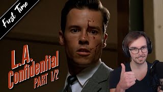 German reacts to LA CONFIDENTIAL 1997 PART I  First Time Watching [upl. by Doig]