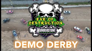 🏁 Humberstone Speedway 102823 EVE OF DESTRUCTION 2023  DEMOLITION DERBY [upl. by Tryck]