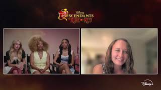 EXCLUSIVE Ruby Rose Turner Morgan Dudley and Dara Renee Chat “Descendants The Rise of Red” [upl. by Malkah586]