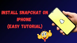 Install Snapchat on iPhone Easy Tutorial [upl. by Marthe341]