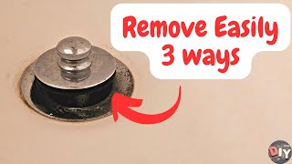 Remove pop up bath tub drain stopper  3 ways [upl. by Sylado]