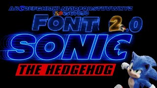 How to get the sonic movie font 20 [upl. by Itnaihc]