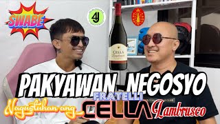 CELLA LAMBRUSCO WITH 4J ONLINE PAKYAWAN CEO MR JERWIN CAMPILLO  DRINKALL WITH SUPERMARNS [upl. by Hterag568]